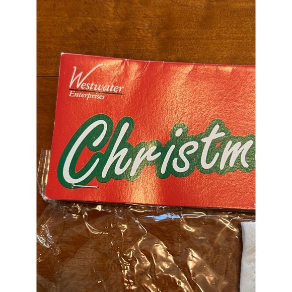 Vintage Westwater Battenburg Lace Christmas Stocking NEW NOS - Picture 3 of 4